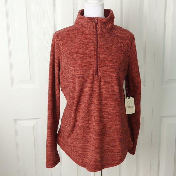 St. John's Bay Tops - St.John's Classic Quarter Zip Pullover Small NWT